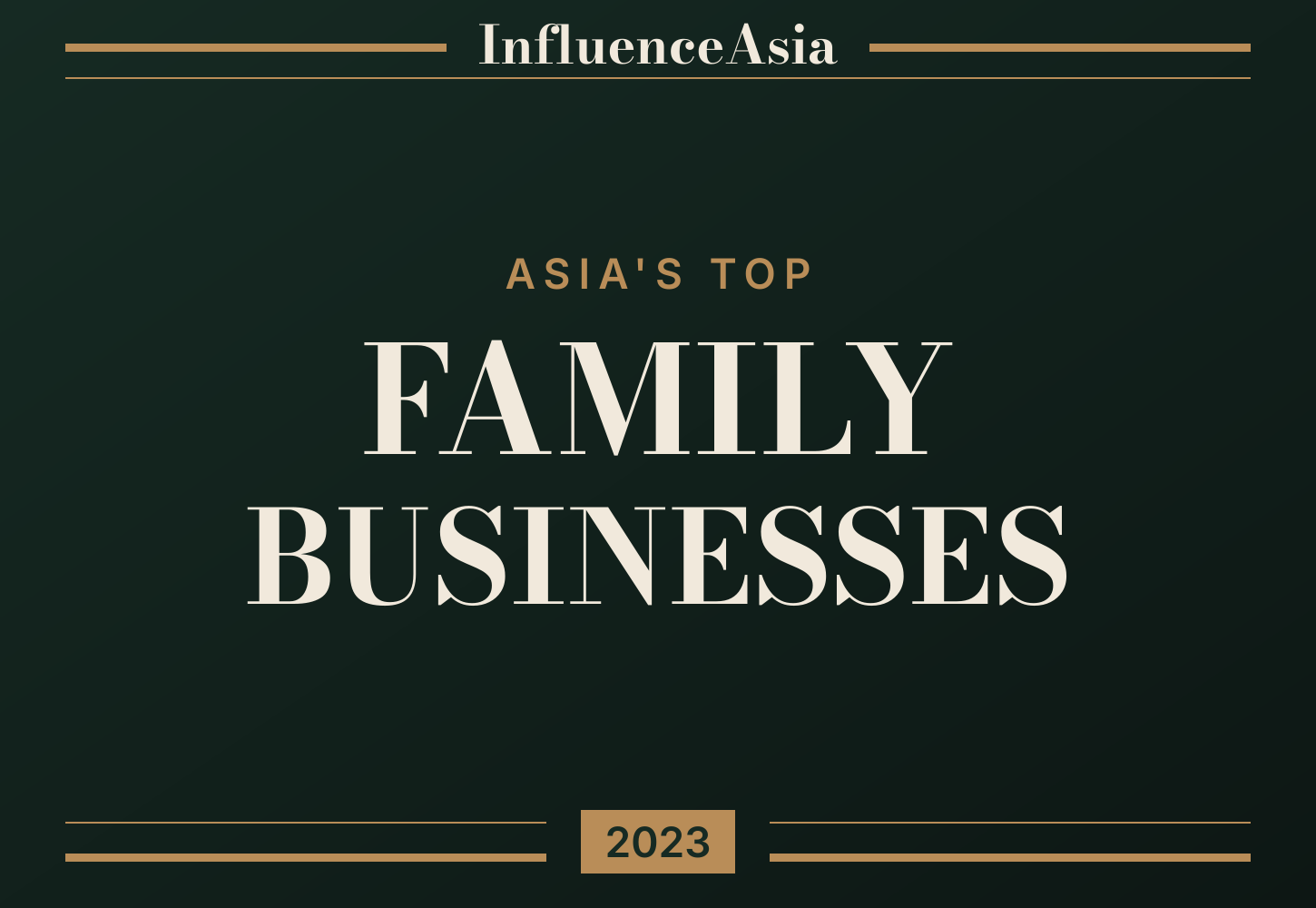 InfluenceAsia 100: Asia's Top Family Businesses 2023 banner