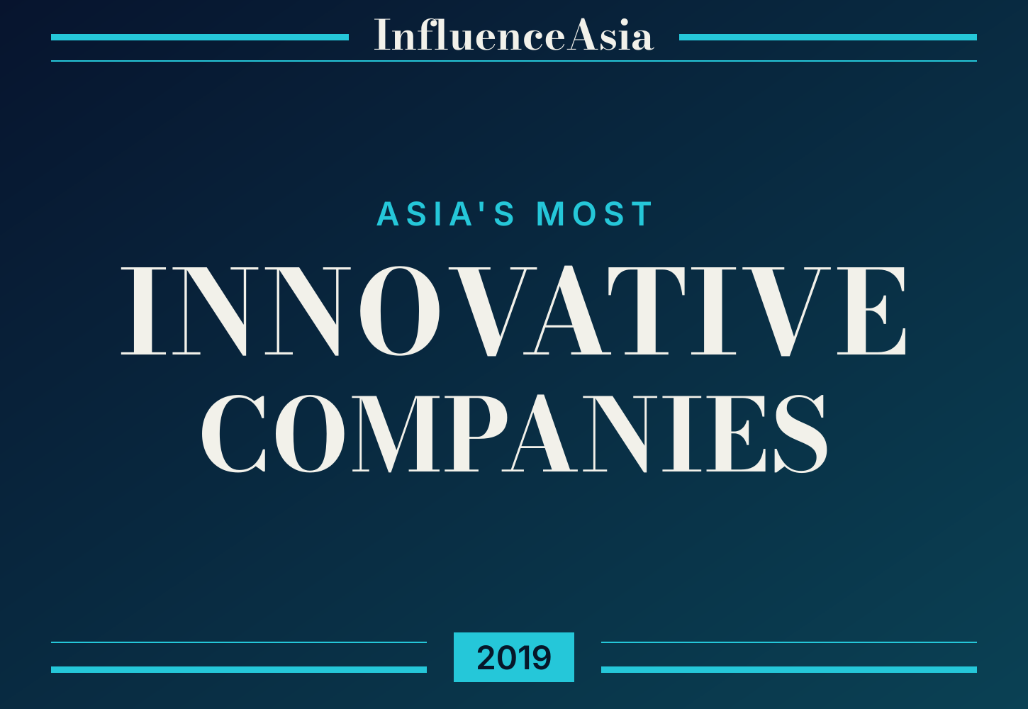 InfluenceAsia 50: Asia's Most Innovative Companies 2019 banner