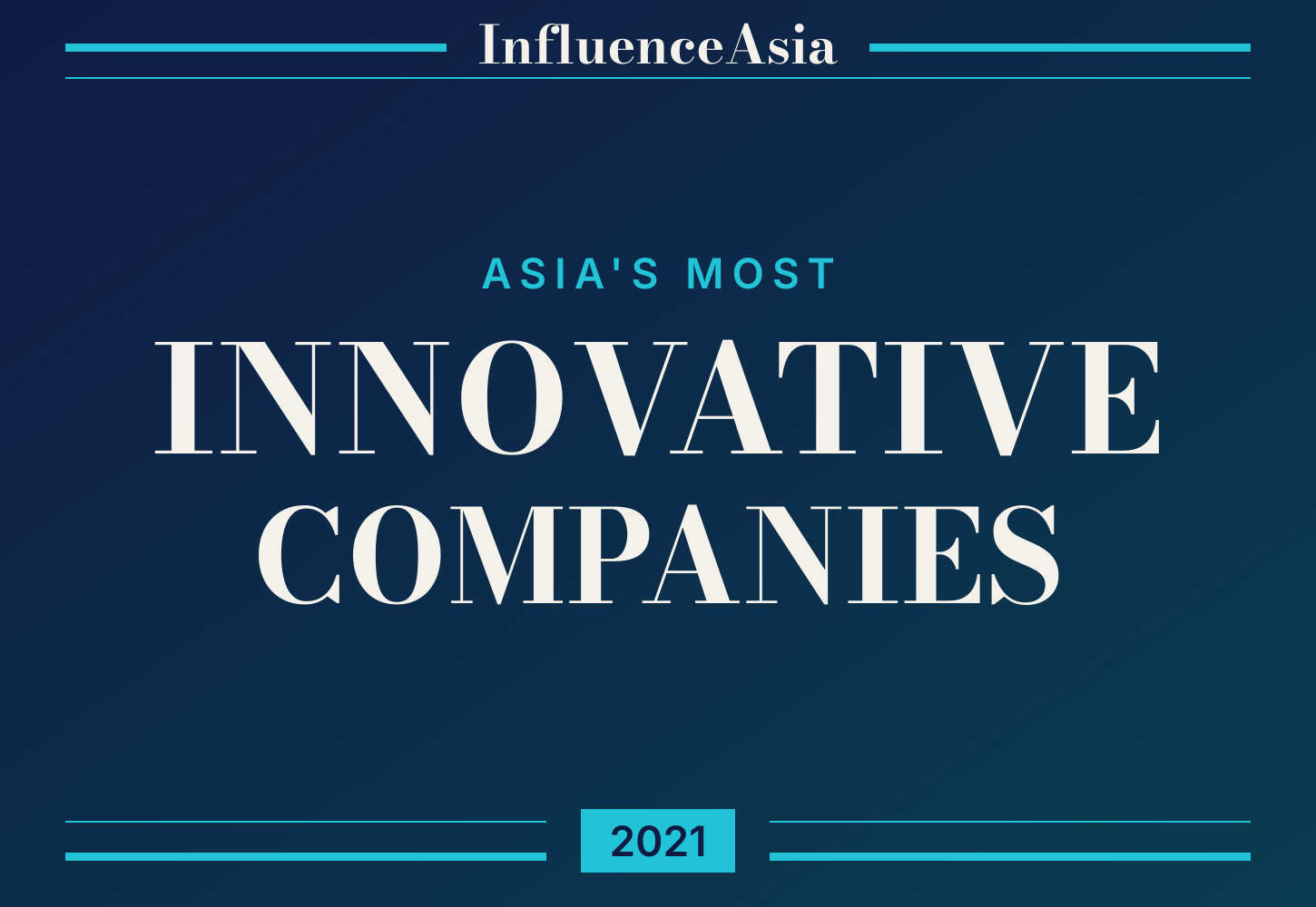 InfluenceAsia 50: Asia's Most Innovative Companies 2021 banner