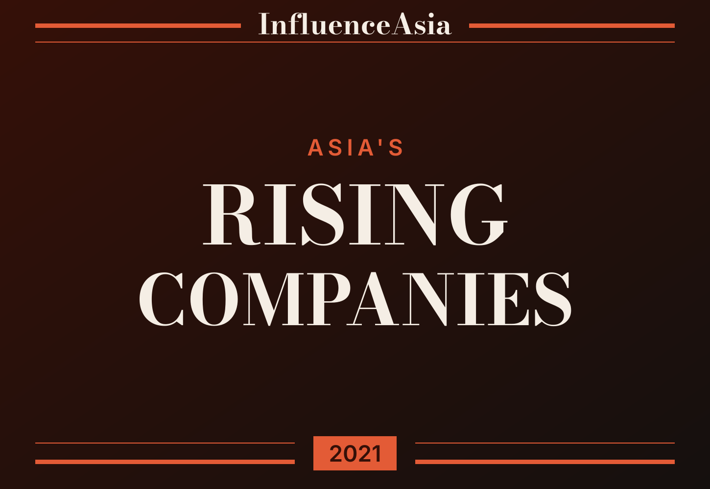 InfluenceAsia Watch 100: Asia's Rising Companies 2021 banner